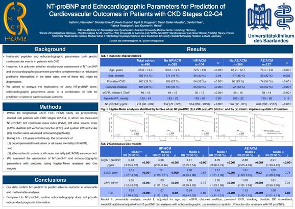 NT-proBNP and Echocardiographic Parameters for Prediction of Cardiovascular Outcomes in Patients with CKD Stages G2–G4